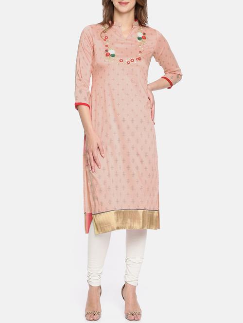 women's straight kurta - 15238164 - Very Small Image - 1