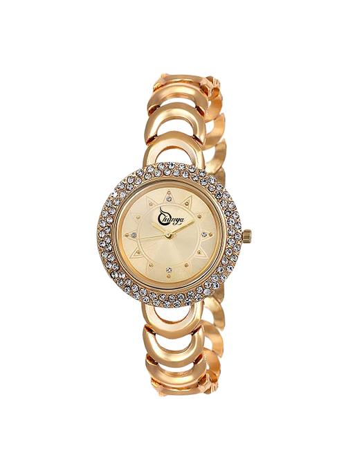 shunya s-315 gold new stylish attractive watch - for women - 15239356 - Very Small Image - 1