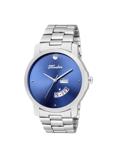 timebre men blue stainless steel day & date analog watch - 15239614 - Very Small Image - 1