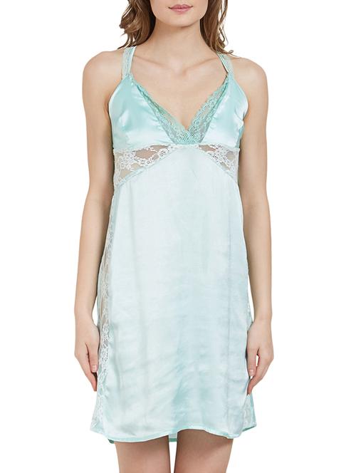 lace detail criss-cross nighty - 15240496 - Very Small Image - 1