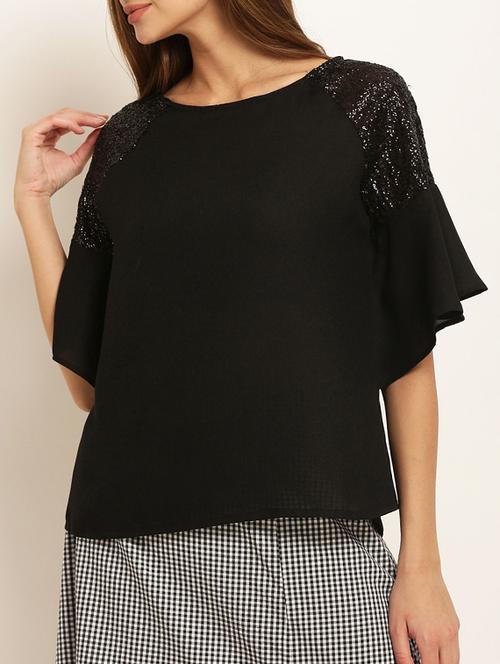 shimmer raglan sleeve top - 15240699 - Very Small Image - 1