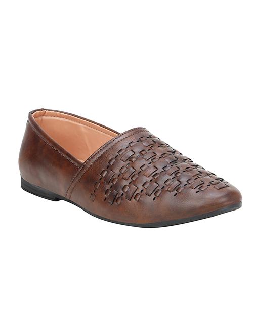 brown leatherette casual slip on - 15242403 - Very Small Image - 1