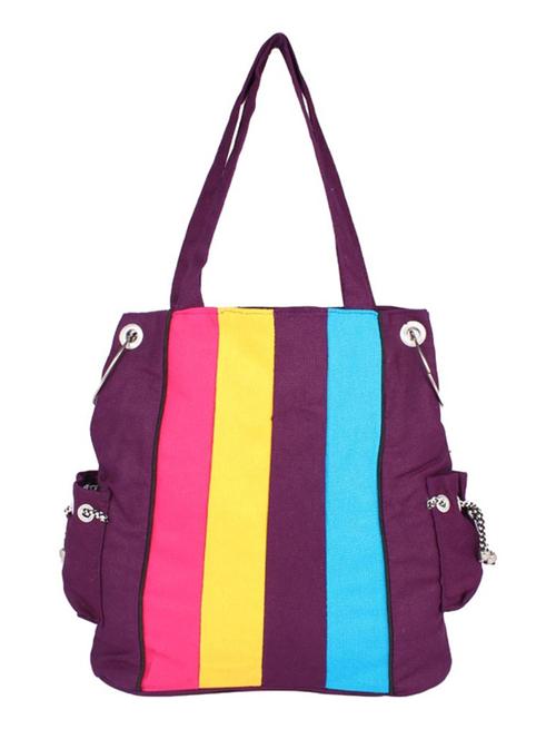purple cotton polyester blend handbag - 15243306 - Very Small Image - 1