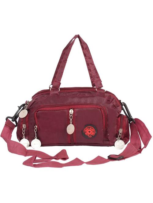 maroon cotton polyester blend sling bag - 15243353 - Very Small Image - 1
