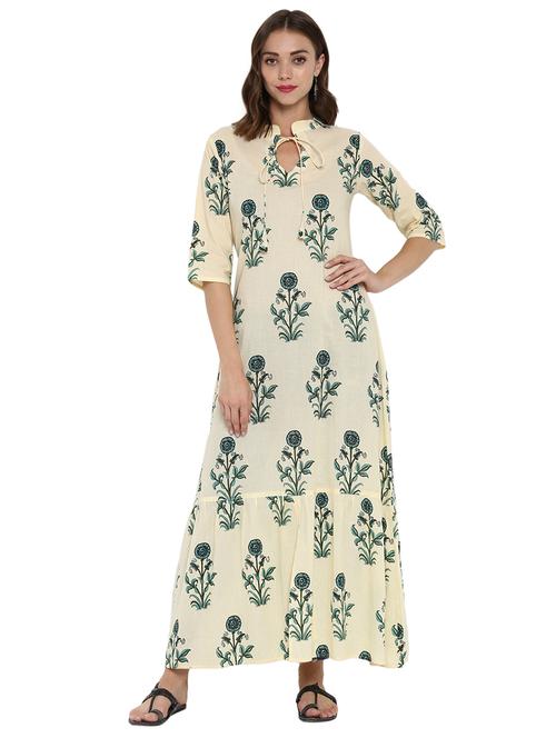 printed a-line kurta - 15243890 - Very Small Image - 1