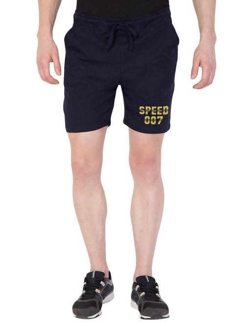 navy blue cotton shorts - 15244616 - Very Small Image - 1