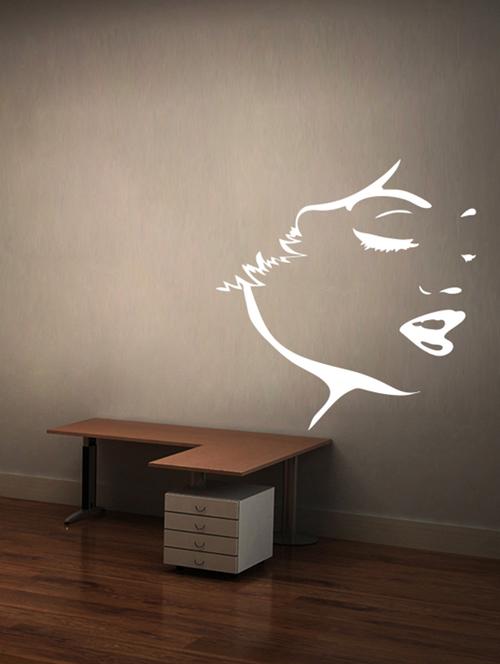 face outline wall decal - 15244800 - Very Small Image - 1