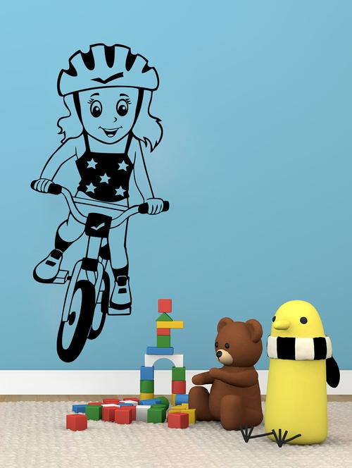 bicycle child wall decal - 15245164 - Very Small Image - 1