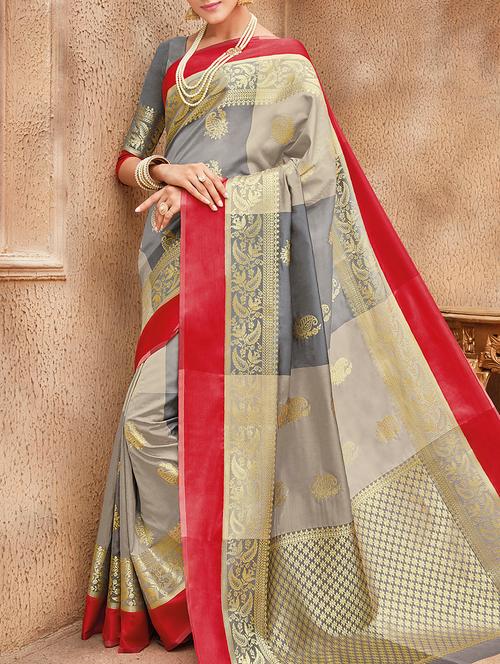 zari banarasi saree - 15246042 - Very Small Image - 1
