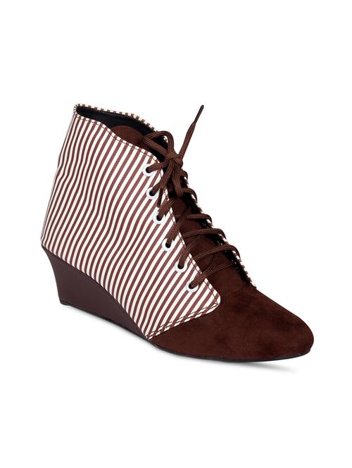 brown faux leather ankle boot - 15249580 - Very Small Image - 1