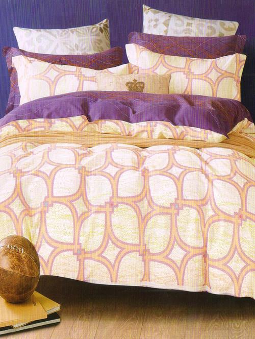 cotton double bedsheet with 2 pillow covers - 15255117 - Very Small Image - 1