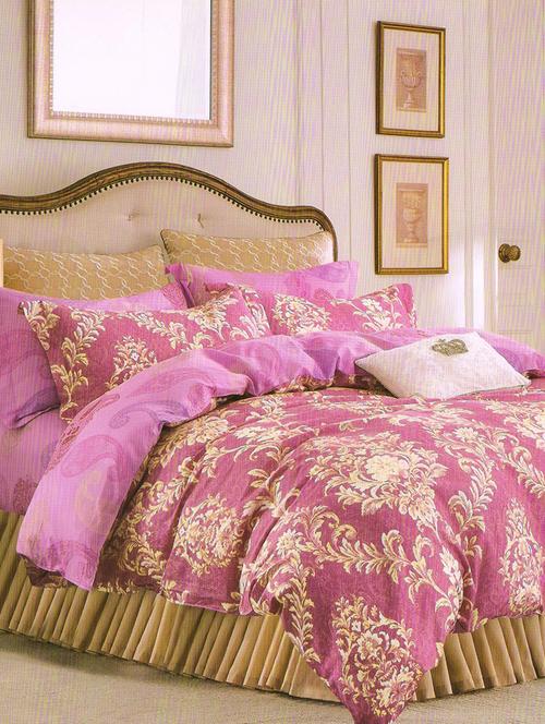 cotton double bedsheet with 2 pillow covers - 15255126 - Very Small Image - 1
