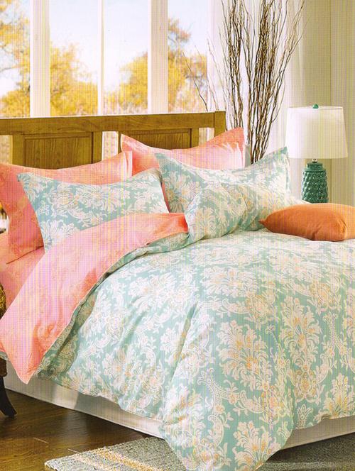 cotton double bedsheet with 2 pillow covers - 15255138 - Very Small Image - 1