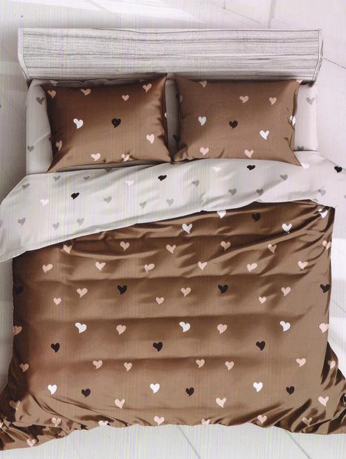 cotton single bedsheet with 1 pillow cover - 15255150 - Very Small Image - 1