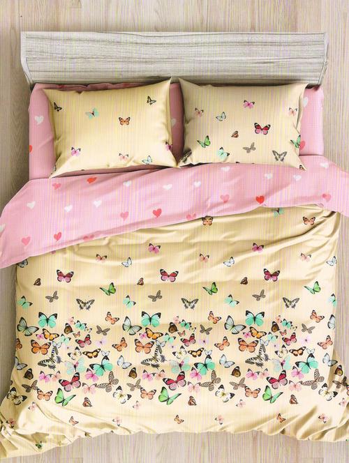 cotton single bedsheet with 1 pillow cover - 15255153 - Very Small Image - 1
