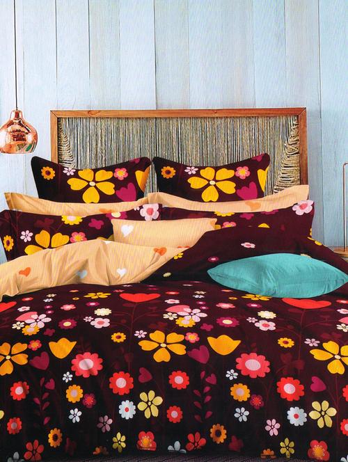 cotton single bedsheet with 1 pillow cover - 15255157 - Very Small Image - 1