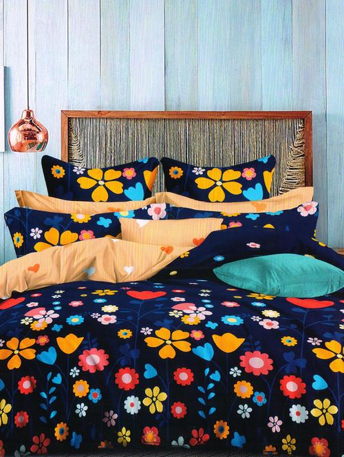 cotton single bedsheet with 1 pillow cover - 15255158 - Very Small Image - 1