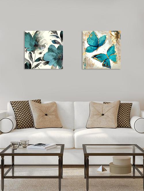 matt black framed painting (set of 3 ) -6x6 inch each - 15257990 - Very Small Image - 1