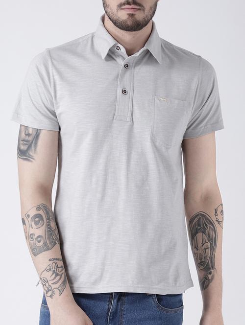 grey cotton pocket t-shirt - 15258526 - Very Small Image - 1