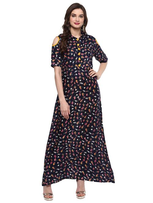 ditsy floral a-line kurta - 15259905 - Very Small Image - 1