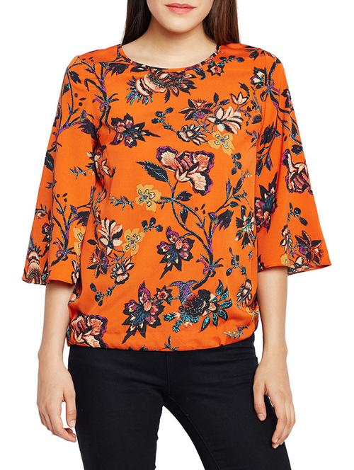 floral tie back top - 15260842 - Very Small Image - 1