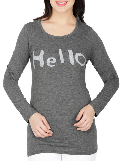 slogan embellished tee - 15262285 - Very Small Image - 1