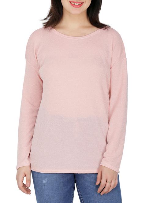 dropped shoulder round neck top - 15262360 - Very Small Image - 1