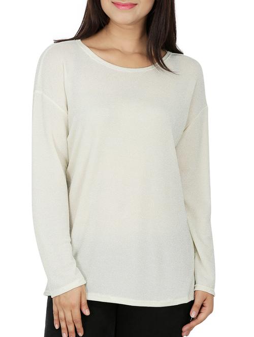 dropped shoulder round neck top - 15262362 - Very Small Image - 1
