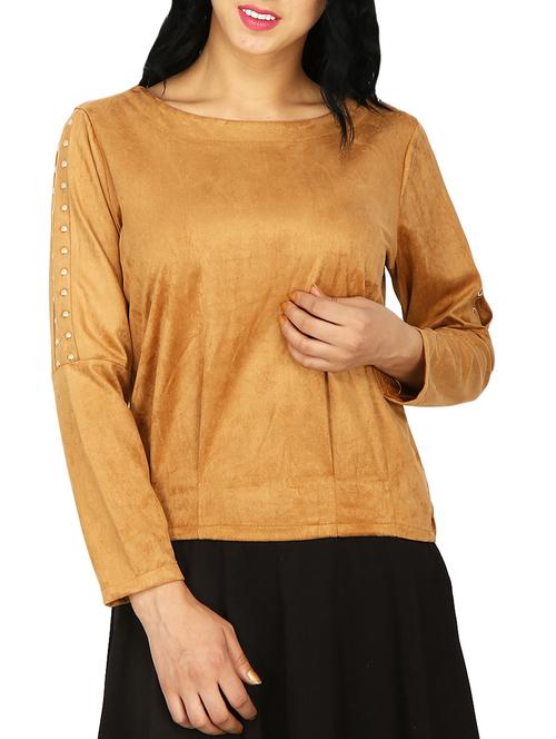 embellished slit sleeved top - 15262376 - Very Small Image - 1