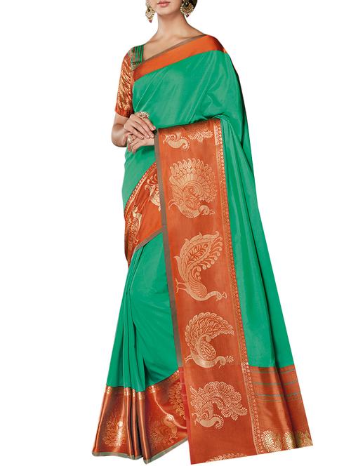 conversational bordered saree - 15263624 - Very Small Image - 1