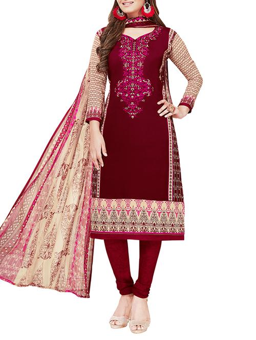 black synthetic unstitched suit - 15264929 - Very Small Image - 1