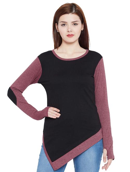 thumb hole asymmetric tunic - 15265188 - Very Small Image - 1