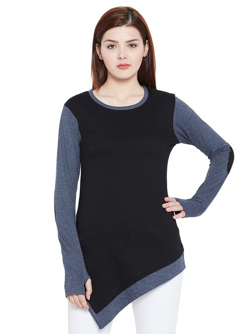 thumb hole asymmetric tunic - 15265189 - Very Small Image - 1