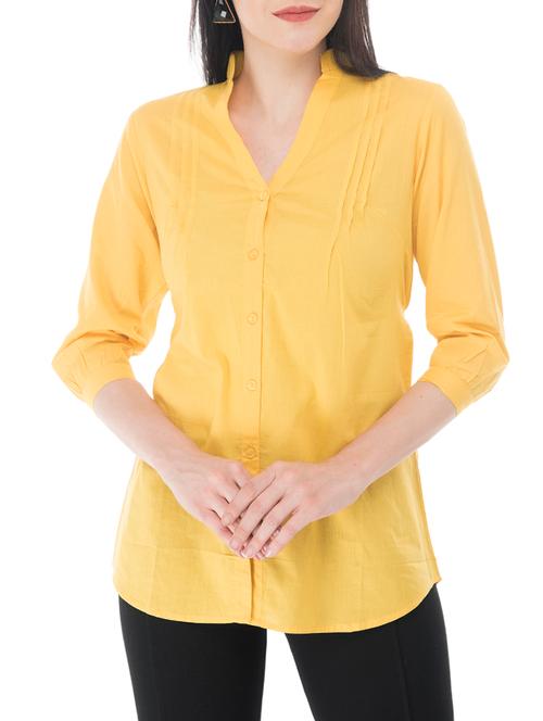 solid attached belt shirt - 15266552 - Very Small Image - 1