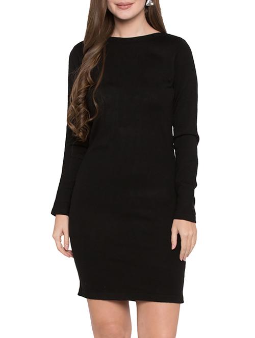 knitted boat neck bodycon dress - 15269323 - Very Small Image - 1
