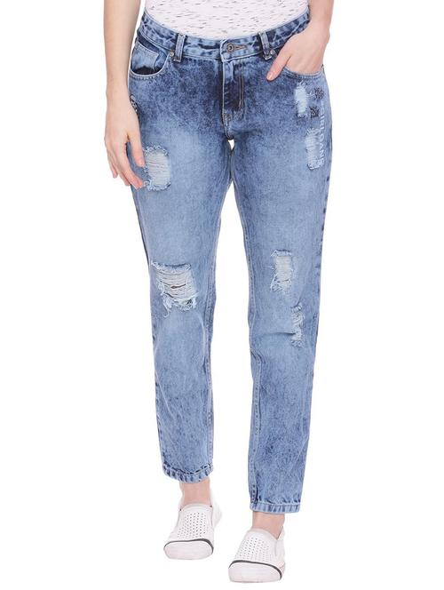 distressed denim jeans - 15269427 - Very Small Image - 1