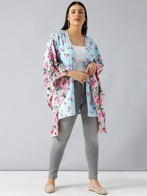 light blue floral shrug - 15270175 - Very Small Image - 1