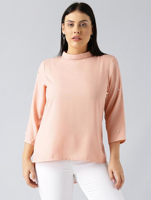 mock neck high low top - 15270205 - Very Small Image - 1