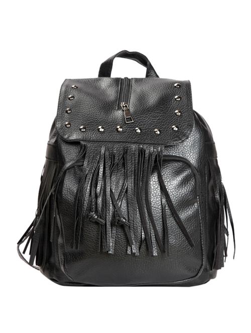 black leatherette (pu) regular backpack - 15270329 - Very Small Image - 1