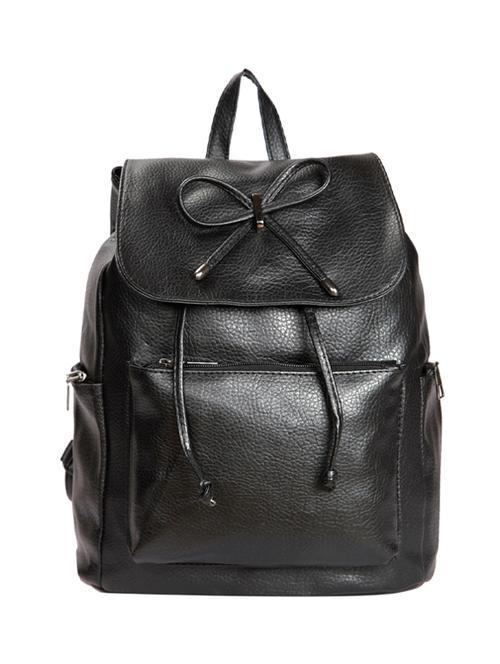 black leatherette (pu) regular backpack - 15270344 - Very Small Image - 1