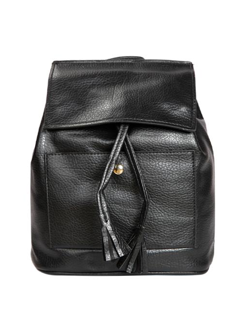 black leatherette (pu) regular backpack - 15270349 - Very Small Image - 1