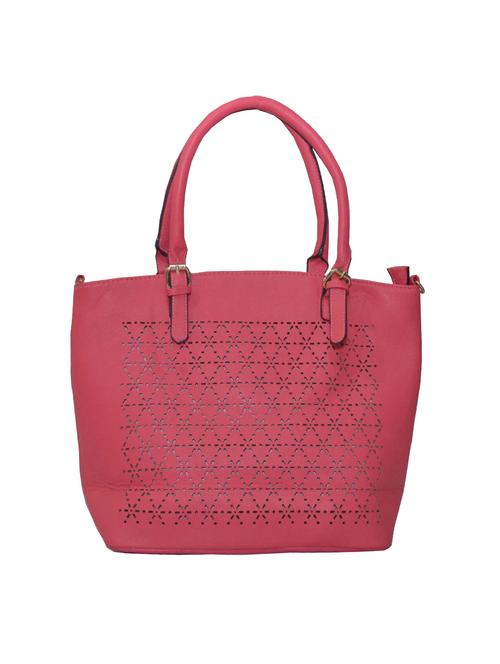 pink leatherette (pu) handbag - 15273347 - Very Small Image - 1