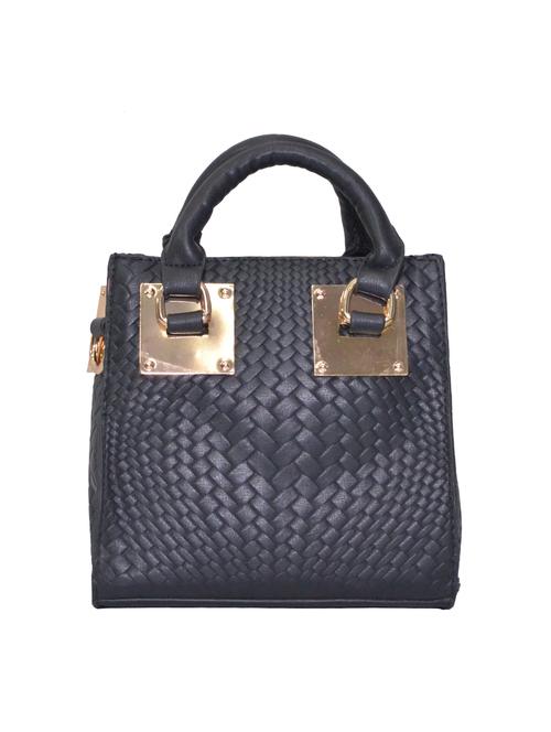 black leatherette (pu) handbag - 15273352 - Very Small Image - 1