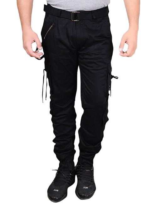 black cotton joggers - 15274127 - Very Small Image - 1