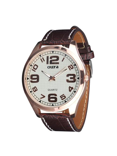 oura analouge white dial men's watch- or-mtc-0134 - 15274298 - Very Small Image - 1