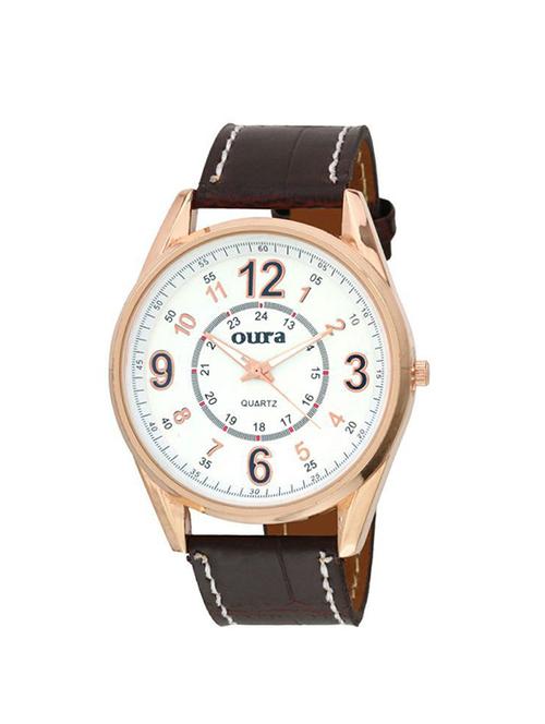 oura analouge white dial men's watch- or-mtc-0135 - 15274299 - Very Small Image - 1