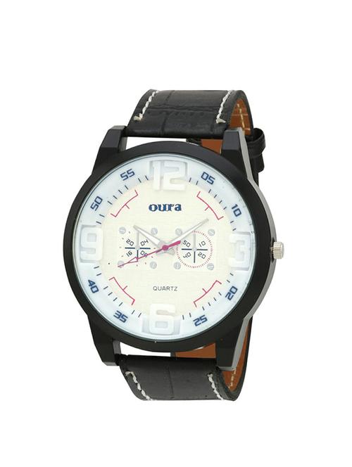 oura analouge white dial men's watch- or-mtc-0137 - 15274301 - Very Small Image - 1