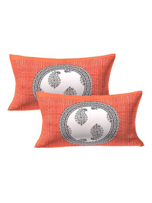 cotton printed pillow cover set(2 pieces)-27"x17" - 15274932 - Very Small Image - 1