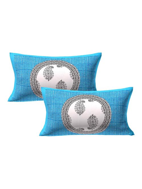 cotton printed pillow cover set(2 pieces)-27"x17" - 15274935 - Very Small Image - 1