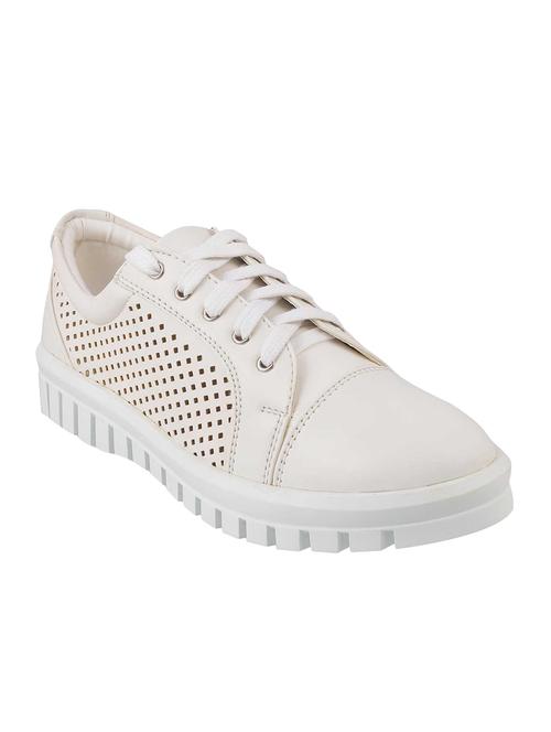 pink faux leather laceup sneakers - 15276771 - Very Small Image - 1